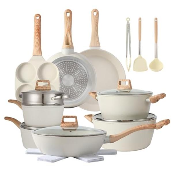 GreenPan Chatham Hard Anodized Healthy Ceramic Nonstick 10 Piece Cookware Pots and Pans Set, Frying Pan Skillets, Saucepans, Saute Pan, Stockpot, Lids, PFAS & PFOA-Free, Dishwasher