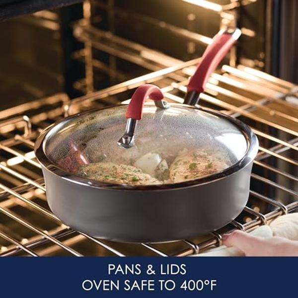 GreenPan Chatham Hard Anodized Healthy Ceramic Nonstick 10 Piece Cookware Pots and Pans Set, Frying Pan Skillets, Saucepans, Saute Pan, Stockpot, Lids, PFAS & PFOA-Free, Dishwasher