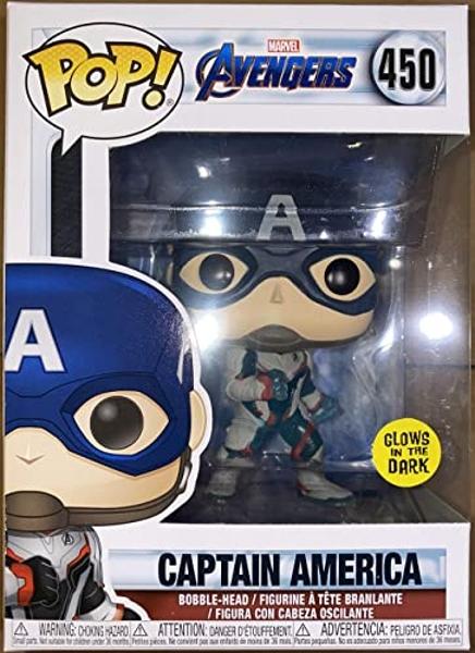 Funko Pop! Marvel Avengers Captain America Exclusive Glows In The Dark #450
