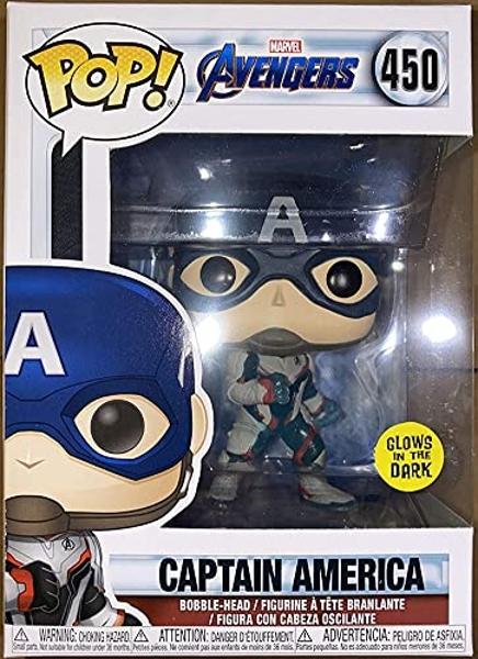 Funko Pop! Marvel Avengers Captain America Exclusive Glows In The Dark #450