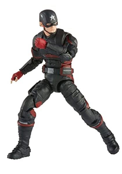 Marvel Legends Series Avengers 6-Inch Action Figure Toy U.S. Agent and 2 Accessories, for Kids Ages 4 and Up