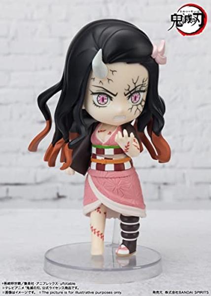 TAMASHII NATIONS - Demon Slayer: Kimetsu no Yaiba - Nezuko Kamado -Demon Form Advancing Ver., Bandai Spirits Figuarts Mini Action Figure