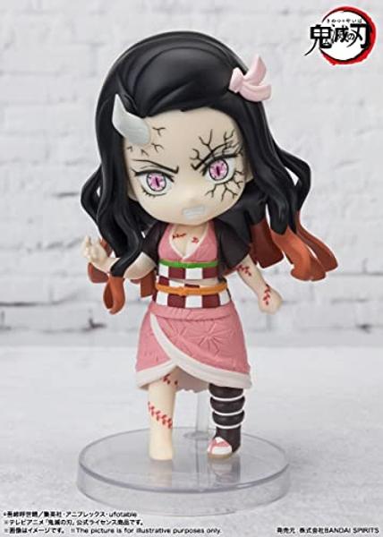 TAMASHII NATIONS - Demon Slayer: Kimetsu no Yaiba - Nezuko Kamado -Demon Form Advancing Ver., Bandai Spirits Figuarts Mini Action Figure