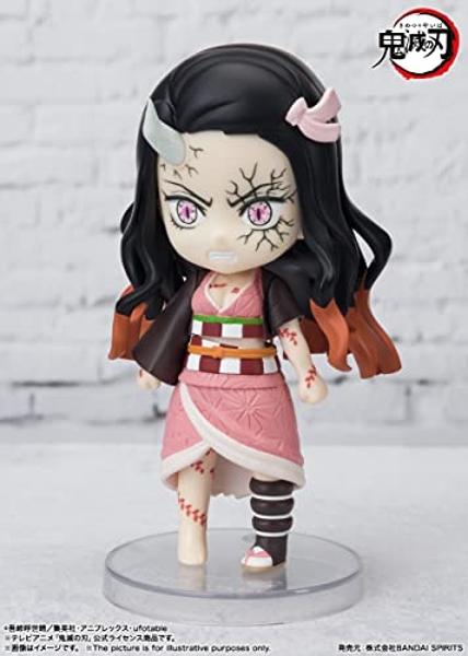 TAMASHII NATIONS - Demon Slayer: Kimetsu no Yaiba - Nezuko Kamado -Demon Form Advancing Ver., Bandai Spirits Figuarts Mini Action Figure