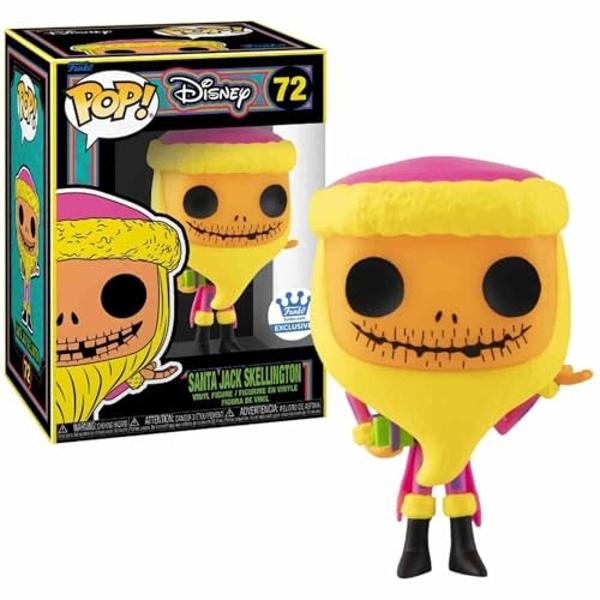 Funko Pop! Santa Jack Skellington Blacklight Exclusive #72 Protector and Box Include