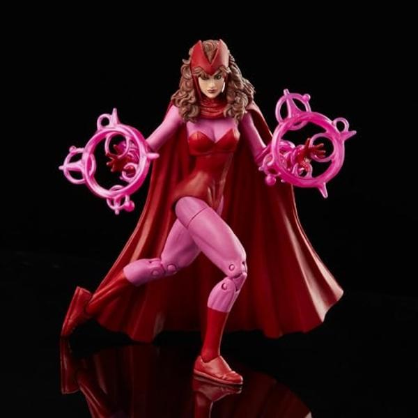 Marvel Legends Series Scarlet Witch 6-inch Retro Packaging Action Figure Toy, 4 Accessories