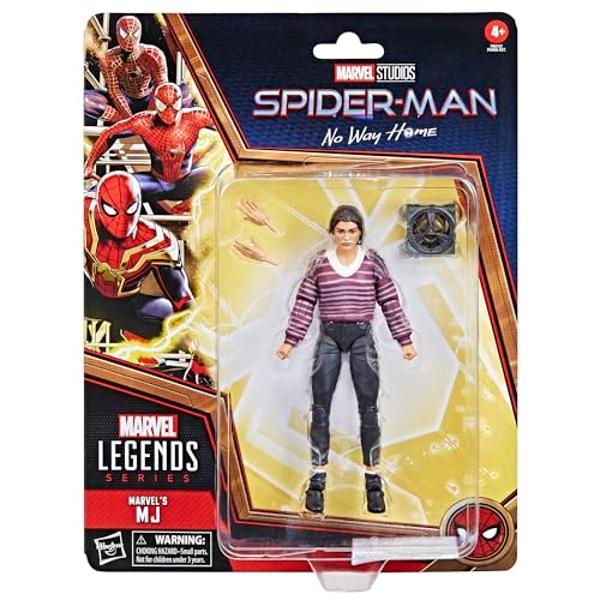 Marvel Legends Series MJ, Spider-Man: No Way Home Collectible 6 Inch Action Figures, Ages 4 and Up