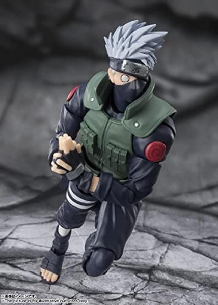 TAMASHII NATIONS - Naruto Shippuden - Kakashi Hatake (The famed Sharingan Hero), Bandai Spirits S.H.Figuarts Action Figure