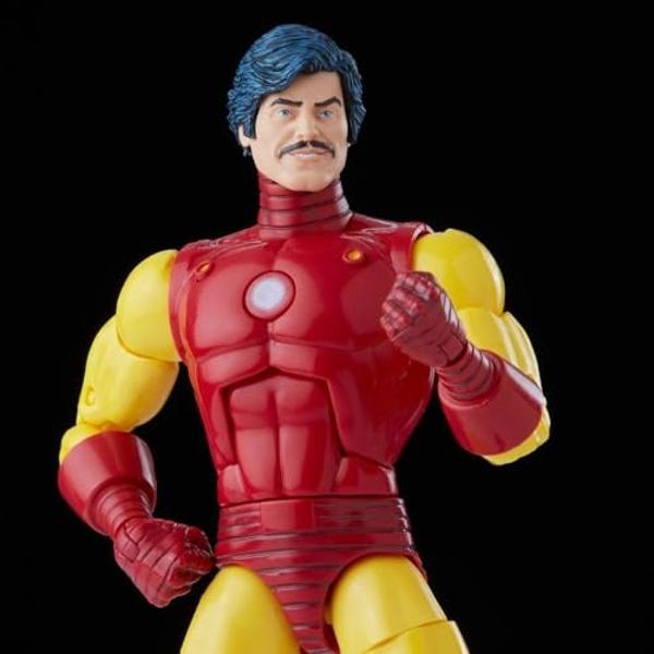 Marvel Hasbro Legends Series 20th Anniversary Series 1 Iron Man 6-Inch Action Figure Collectible Toy, 9 Accessories F3463 Multi