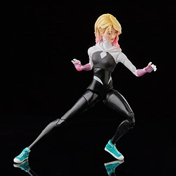 Marvel Legends Series Spider-Man: Across The Spider-Verse Spider-Gwen 6-inch Action Figure Toy, 4 Accessories