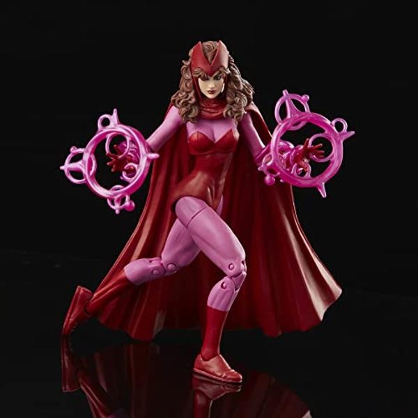 Marvel Legends Series Scarlet Witch 6-inch Retro Packaging Action Figure Toy, 4 Accessories