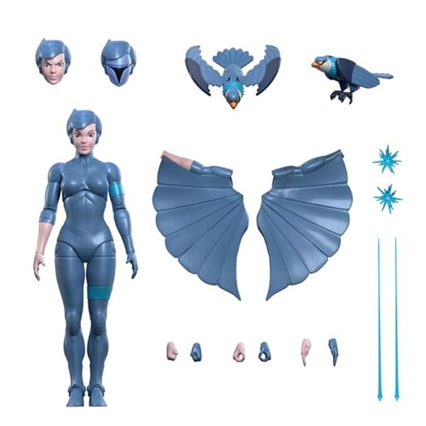 Super7 ULTIMATES! SilverHawks Steelheart - 7" SilverHawks Action Figure with Accessories Classic Cartoon Collectibles and Retro Toys