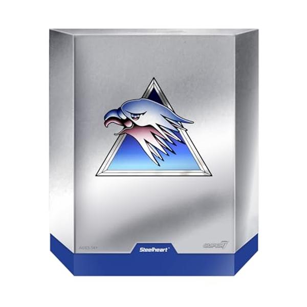 Super7 ULTIMATES! SilverHawks Steelheart - 7" SilverHawks Action Figure with Accessories Classic Cartoon Collectibles and Retro Toys