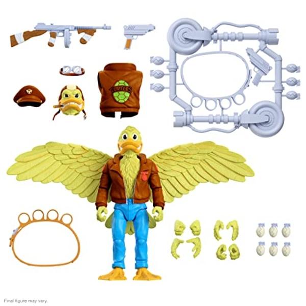 Super7 ULTIMATES! Teenage Mutant Ninja Turtles Ace Duck - 7" TMNT Action Figure with Accessories Classic Cartoon Collectibles and Retro Toys