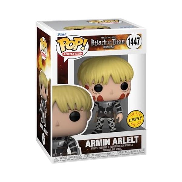 Funko POP! Animation: Attack on Titan - Armin Arlert - 1/6 Odds for Rare Chase Variant - Collectable Vinyl Figure - Gift Idea - Official Merchandise - for Kids & Adults - Anime Fan