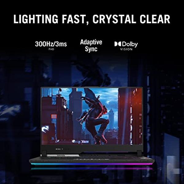 ASUS ROG Strix Scar 15 Gaming Laptop, 15.6” 240Hz IPS QHD Display, NVIDIA GeForce RTX 3070 Ti, Intel Core i9 12900H, 16GB DDR5, 1TB SSD, Per-Key RGB Keyboard, Windows 11 Home, G533