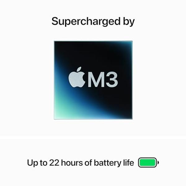 Apple 2023 MacBook Pro Laptop M3 chip with 8‑core CPU, 10‑core GPU: Built for Apple Intelligence, 14.2-inch Liquid Retina XDR Display, 8GB Unified Memory, 1TB SSD Storage; Silver