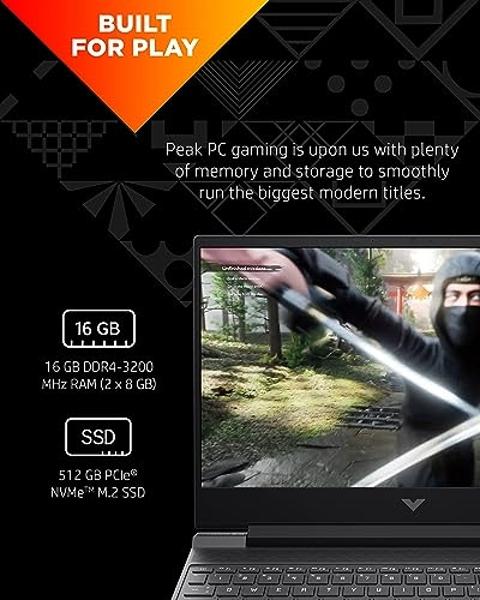HP Victus 15.6" Gaming Laptop PC, NVIDIA GeForce RTX 3050 Ti, AMD Ryzen 7 5800H, Refined 1080p IPS Display, Compact Design, All-in-One Keyboard with Enlarged Touchpad, HD Webcam (1