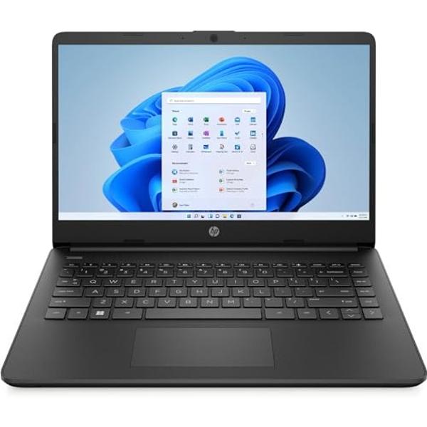 HP 14-fq1003cl Laptop 14 Inch Touchscreen 8GB DDR4 RAM 256GB SSD AMD Ryzen 3 5300U Radeon Graphics 720p HD Camera Webcam SD Card Reader USB-C HDMI Windows 11 Home S, Jet Black Note