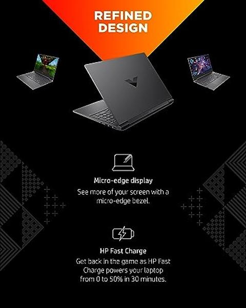 HP Victus 15.6" Gaming Laptop PC, NVIDIA GeForce RTX 3050 Ti, AMD Ryzen 7 5800H, Refined 1080p IPS Display, Compact Design, All-in-One Keyboard with Enlarged Touchpad, HD Webcam (1