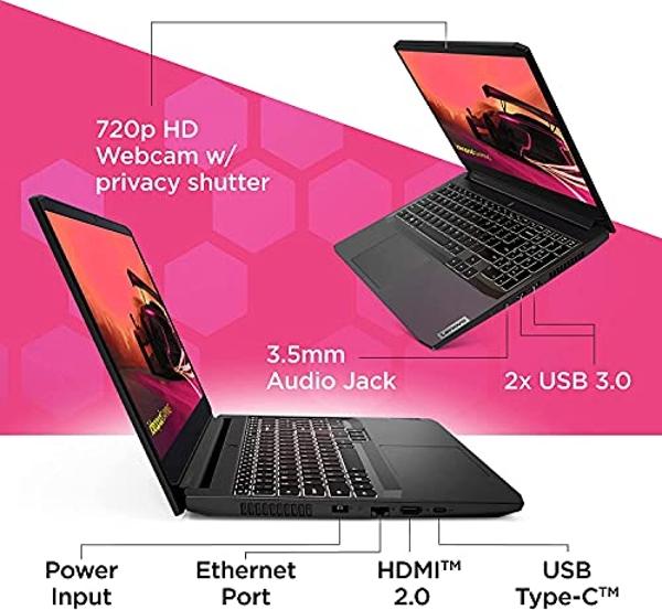 Lenovo IdeaPad Gaming 3 15.6" 120Hz Laptop AMD Ryzen 5-5600H 8GB RAM 512GB SSD RTX 3050 Ti 4GB GDDR6 Shadow Black