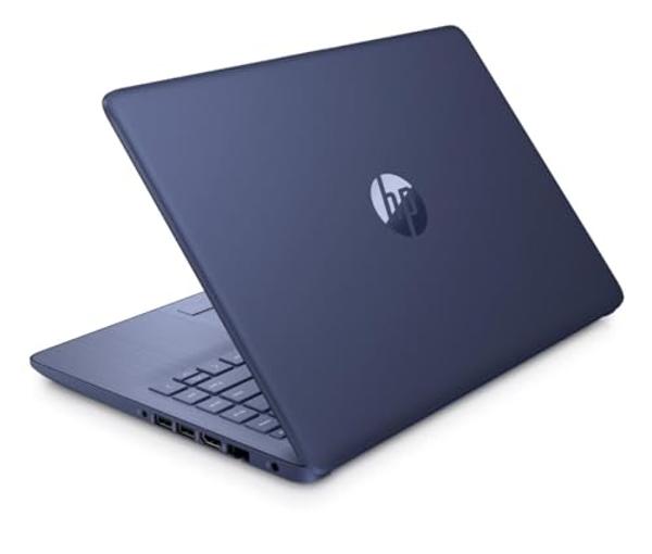 HP Stream 14" HD Laptop, Intel Celeron N4120, 4GB RAM, 64GB eMMC, Windows 11 Home in S Mode with Office 365 Personal for 1 Year (14-cf2111wm, Blue)