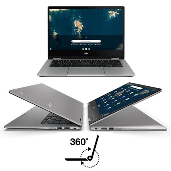 Acer Chromebook Spin 314 Convertible Laptop | Intel Pentium Silver N6000 | 14" HD Corning Gorilla Glass Touch Display | 8GB LPDDR4X | 128GB eMMC | Intel Wi-Fi 6 AX201 | Chrome OS |