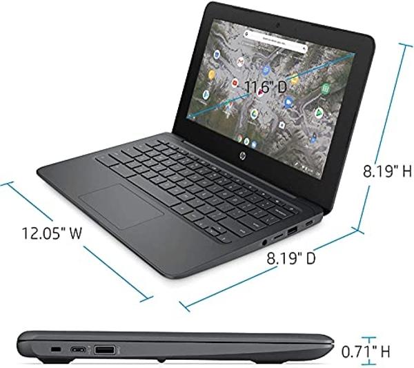 HP - 11.6" Chromebook - Intel Celeron - 4GB Memory - 32GB eMMC Flash Memory - Ash Gray