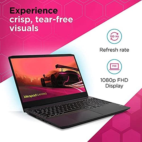 Lenovo IdeaPad Gaming 3 15.6" 120Hz Laptop AMD Ryzen 5-5600H 8GB RAM 512GB SSD RTX 3050 Ti 4GB GDDR6 Shadow Black