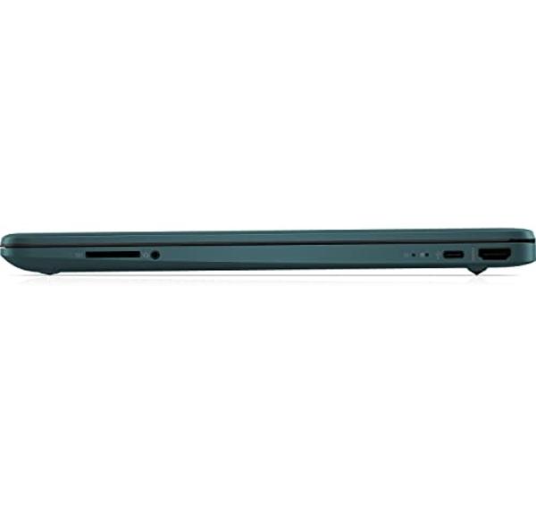 HP Laptop 15-dy0704ds 15.6-inch HD Notebook, Intel Celeron N4120 4GB DDR4 RAM 128GB PCIE SSD Computer PC Storage, USB C HDMI Port, Bluetooth WiFi, Windows 11 Installed, Peacock Tea