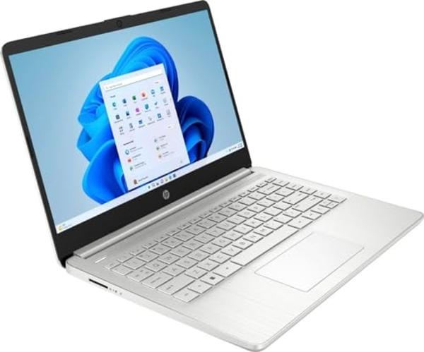 HP 14" HD (1366 x 768) Display Laptop, Intel Celeron N4120, 1.1GHz, 4GB Memory, 128GB eMMC, Windows 11 Home in S Mode, One Year Office 365 Included, Natural Silver, 14-dq0760dx