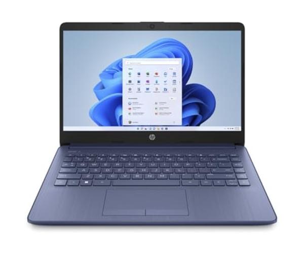 HP Stream 14" HD Laptop, Intel Celeron N4120, 4GB RAM, 64GB eMMC, Windows 11 Home in S Mode with Office 365 Personal for 1 Year (14-cf2111wm, Blue)