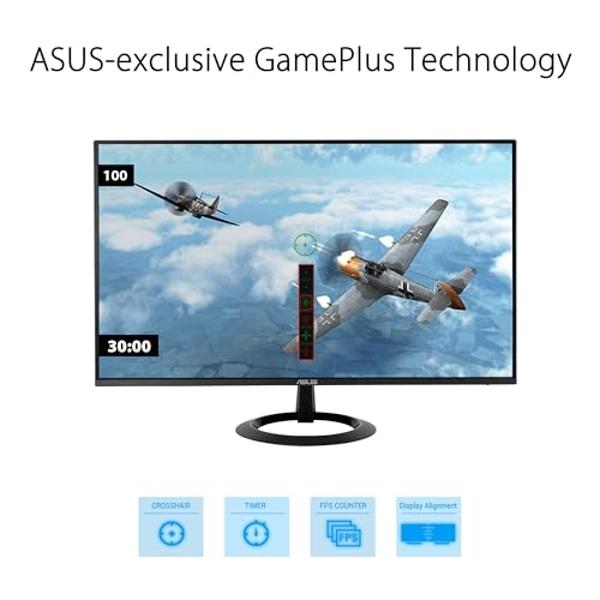 ASUS TUF Gaming VG279Q1A 27” Gaming Monitor, 1080P Full HD, 165Hz (Supports 144Hz), IPS, 1ms, Adaptive-sync/FreeSync Premium, Extreme Low Motion Blur, Eye Care, HDMI DisplayPort,BL