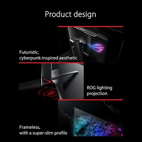 ASUS ROG Swift 27”1440P OLED DSC Gaming Monitor (PG27AQDM) - QHD (2560x1440), 240Hz, 0.03ms, G-SYNC Compatible, Anti-Glare Micro-Texture Coating, 99% DCI-P3, True 10-bit, DisplayPo
