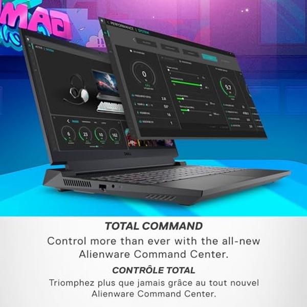 Dell G15 5535 Gaming Laptop - 15.6-inch FHD (1920x1080) 165Hz 3ms Display, AMD Ryzen 7-7840HS Processor, 16 GB DDR5 RAM, 512 GB SSD, NVIDIA GeForce RTX 4060, Windows 11 Home - Dark