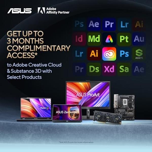ASUS ProArt Display 32” 4K HDR Monitor (PA329CV) - UHD (3840 x 2160), IPS, 100% sRGB/Rec.709, ΔE < 2, Calman Verified, USB-C Power Delivery, DisplayPort, HDMI, USB 3.1 Hub, C-clamp