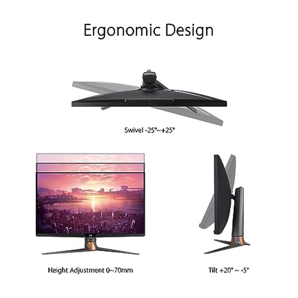 ASUS Republic of Gamers Swift PG279QM 27" 16:9 G-SYNC 240 Hz QHD HDR IPS Gaming Monitor .