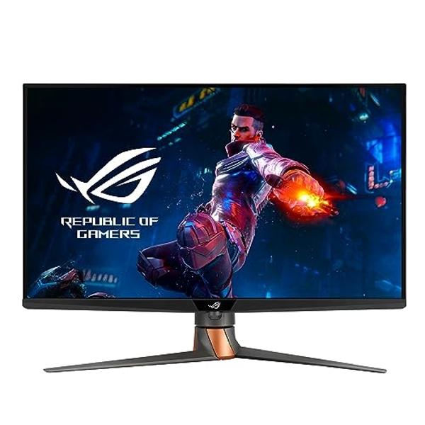 ASUS ROG Swift 32” 4K Mini LED Gaming Monitor (PG32UQXR) -UHD (3840 x 2160), 160Hz, 1ms, Fast IPS, Local dimming, FreeSync Premium Pro, HDMI 2.1, DisplayPort 2.1 with DSC, Quantum 
