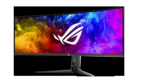 ASUS ROG Swift 49” Curved QD-OLED Gaming Monitor (PG49WCD) - Dual QHD 32:9 (5120x1440), 144Hz, 0.03ms, G-SYNC Compatible, Smart-KVM, 90W USB-C PD