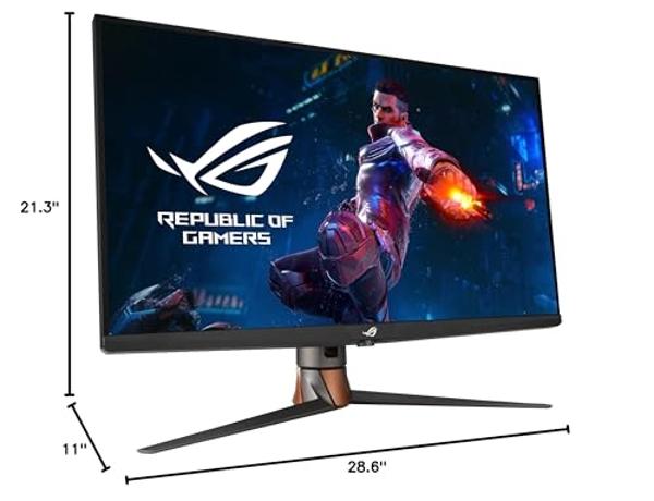 ASUS ROG Swift 32” 4K Mini LED Gaming Monitor (PG32UQXR) -UHD (3840 x 2160), 160Hz, 1ms, Fast IPS, Local dimming, FreeSync Premium Pro, HDMI 2.1, DisplayPort 2.1 with DSC, Quantum 