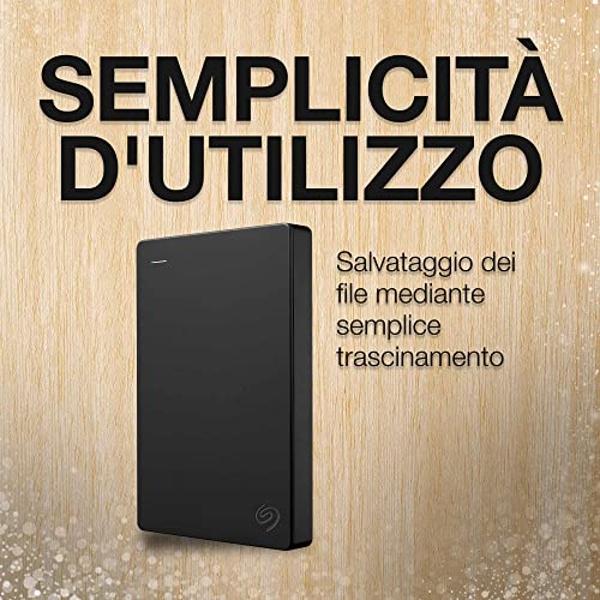 Seagate Portable 5TB External Hard Drive HDD – USB 3.0 for PC, Mac, PS4, & Xbox - 1-Year Rescue Service (STGX5000400), Black