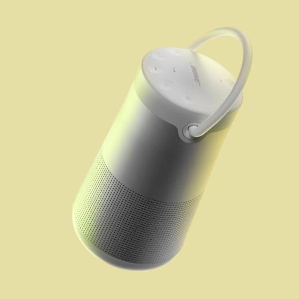 Bose SoundLink Revolve+ (Series II) Bluetooth Speaker, Portable Speaker with Microphone, Wireless and Water Resistant with 360 Degree Sound, Long Lasting Battery and Handle, Silver