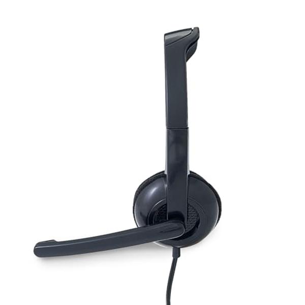 Verbatim Stereo 3.5mm Headset with Microphone,Black