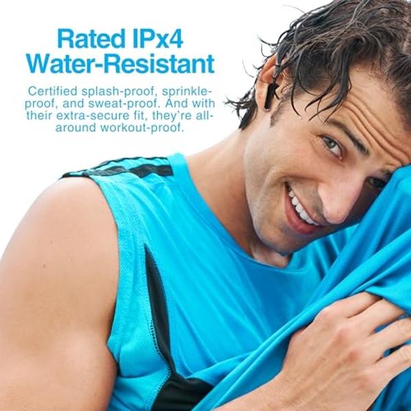 Naztech Xpods PRO - True Wireless Noise Cancelling Earbuds w/Touch Control, IPX4 Water-Resistant, HD Sound, Secure Fit for Sports, Gym Workouts & More, Includes Wireless Charging C