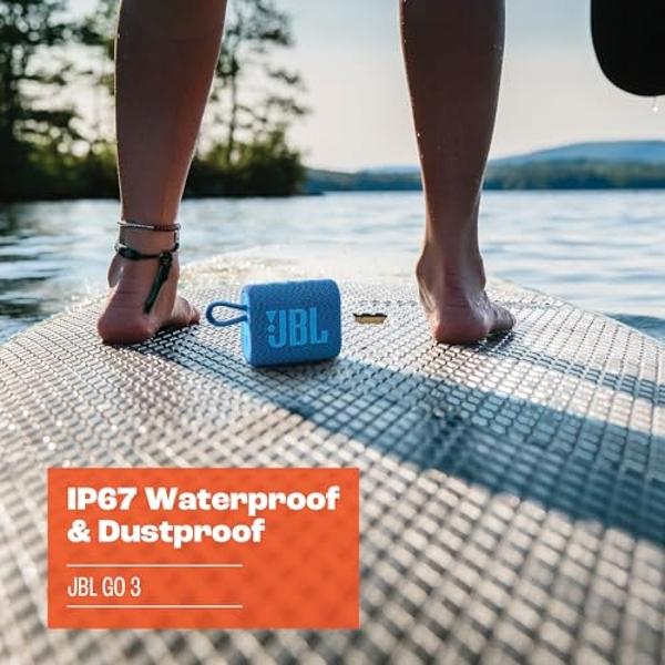 JBL Go 4 - Ultra-Portable, Waterproof and Dustproof Bluetooth Speaker, Big Pro Sound with Punchy bass, 7-Hour Built-in Battery, Made in Part with Recycled Materials (Red)