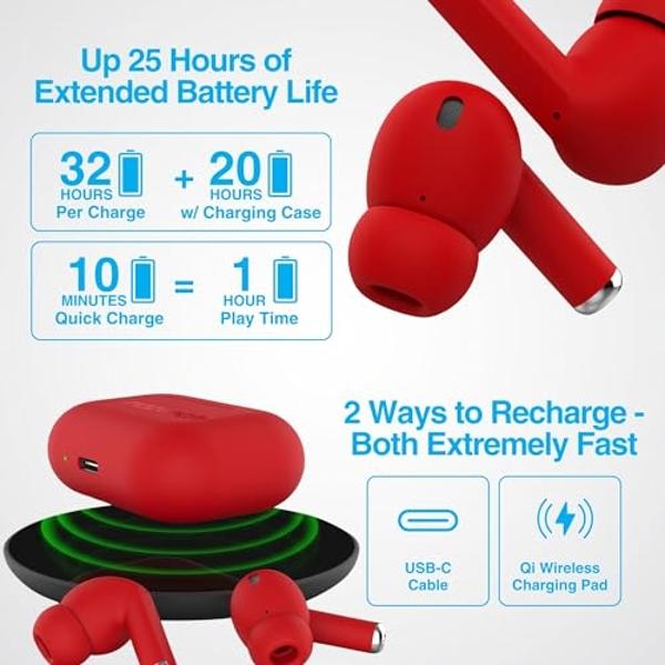 JBL Live 460NC wireless on-ear Noise Cancelling headphones with 50H battery, microphone for calls, lightweight and comfortable, and Alexa Built-in (Optimized for Android), iOS comp