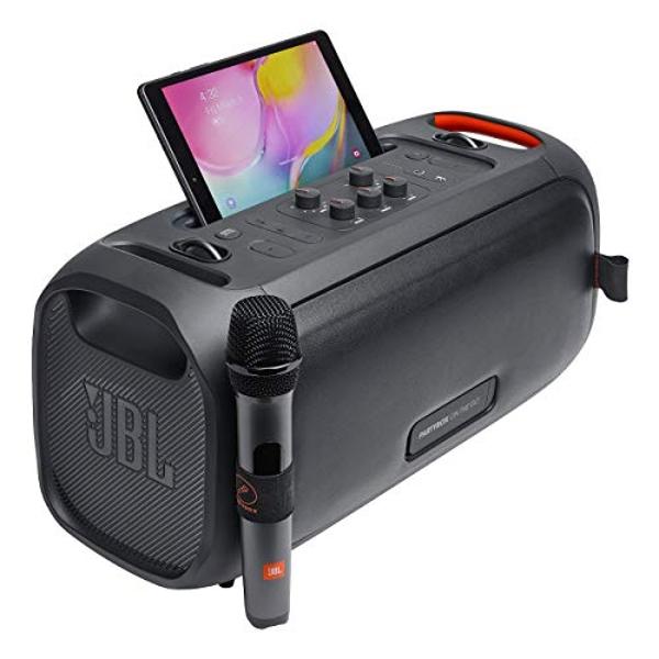 JBL PartyBox On-The-Go Powerful Portable Bluetooth Party Speaker with Dynamic Light Show, black