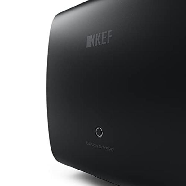 KEF KC62 6.5 Inch 1000W Compact Powered Subwoofer (Black)