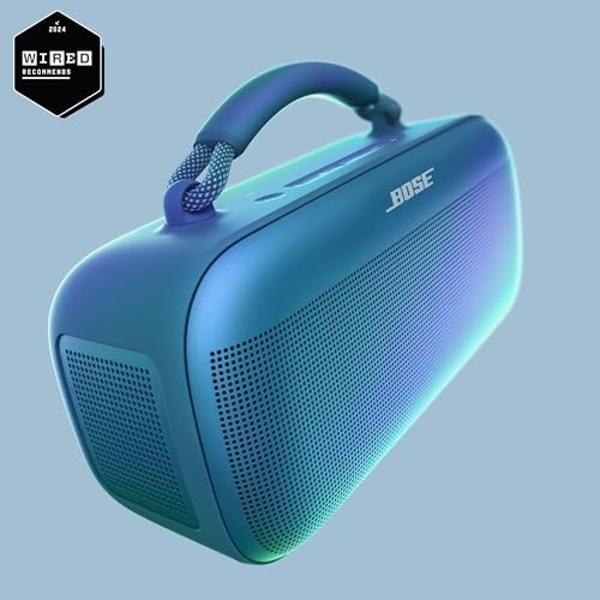Bose SoundLink Max Portable Speaker, Large IP67 Waterproof Bluetooth Speaker, Up to 20 Hours of Playtime, USB-C, Built-in 3.5mm AUX Input, Blue Dusk