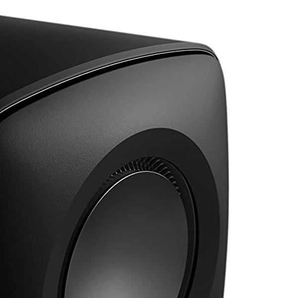 KEF KC62 6.5 Inch 1000W Compact Powered Subwoofer (Black)